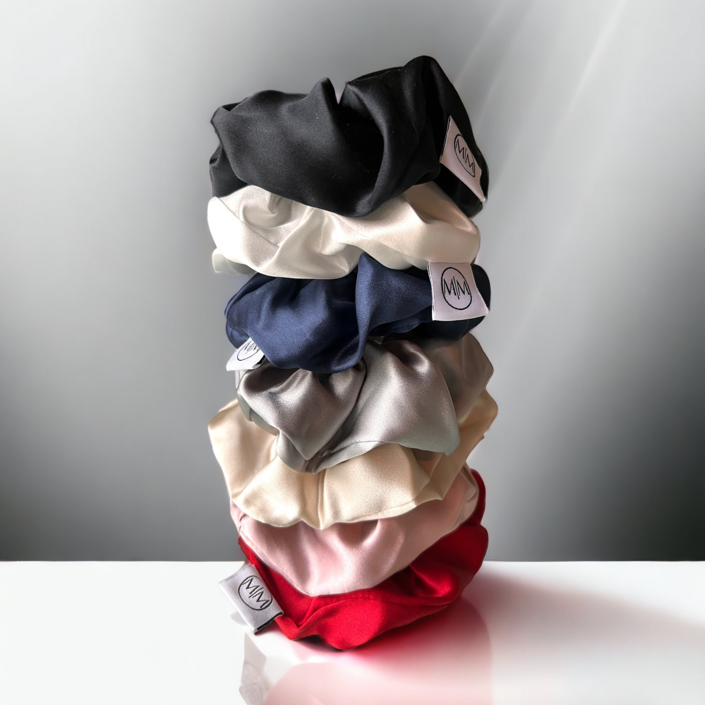 100% Pure Silk Hair Scrunchies Over-Sized 6CM