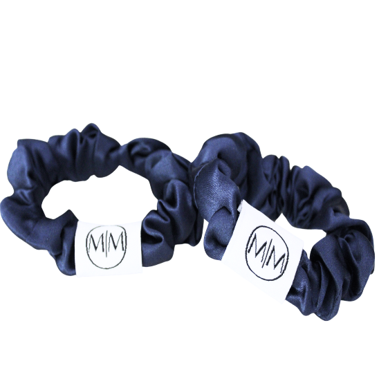 100% Mulberry Silk Heatless Curling Headband and Scrunchie Set