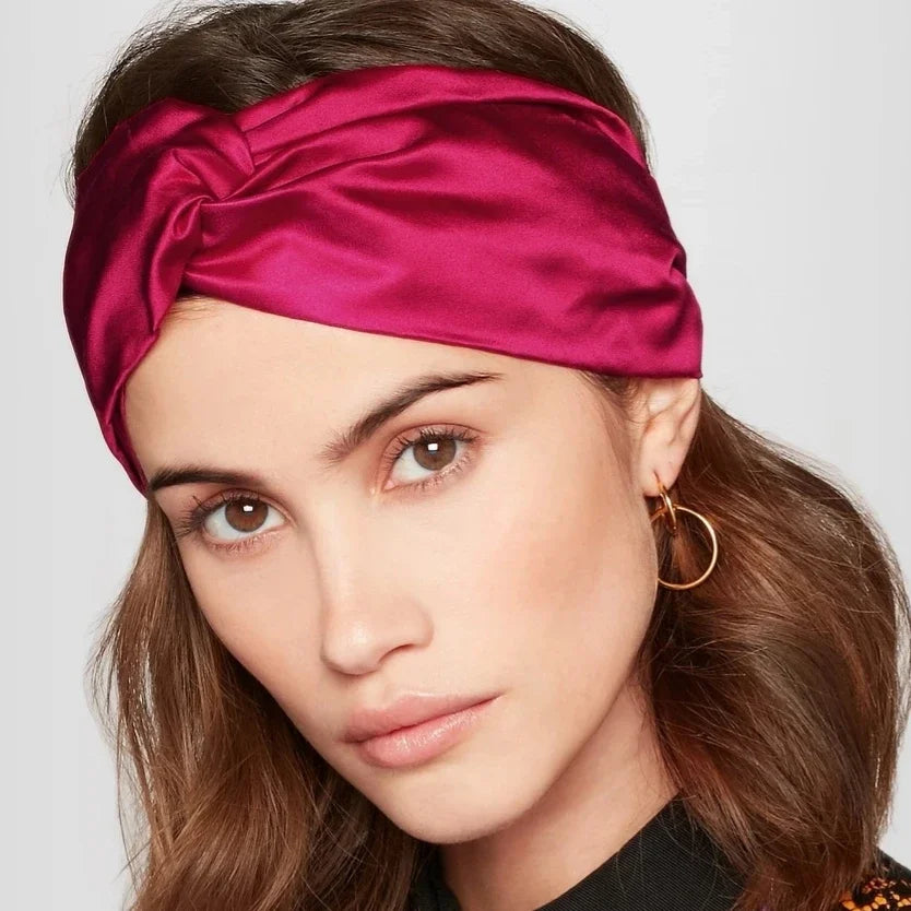 100% Pure Mulberry Silk Luxurious Twist Headband