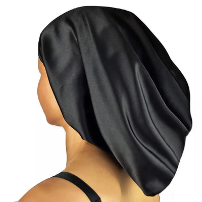 100% Mulberry Silk -Long Hair Nightcap