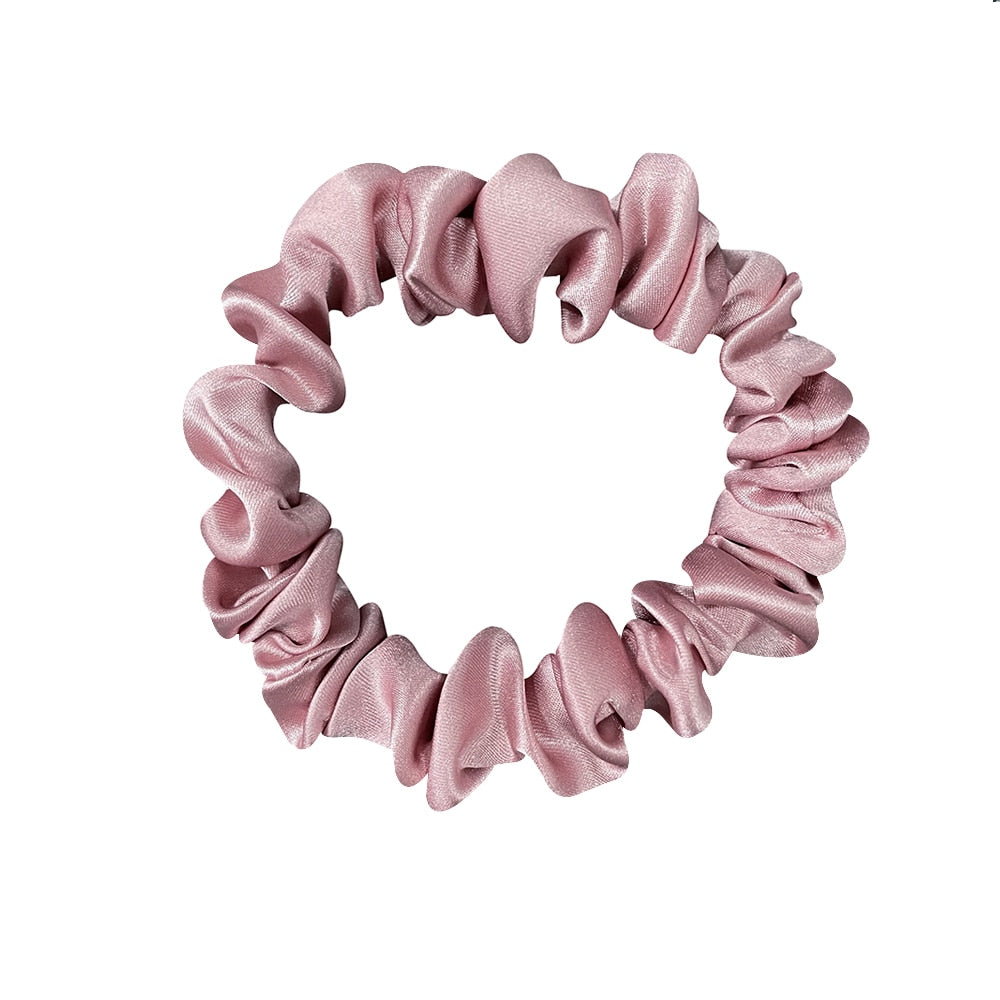 100% Pure Silk Hair Scrunchie- Skinny 1.5CM